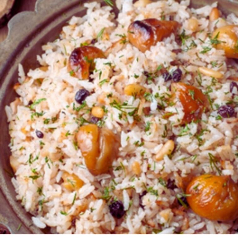 Arroz Natalino com Frutas Secas e Castanhas