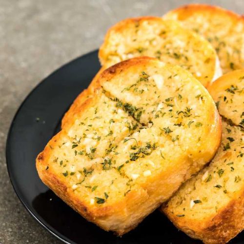 Pão de Alho Vegano Recheado com Ervas