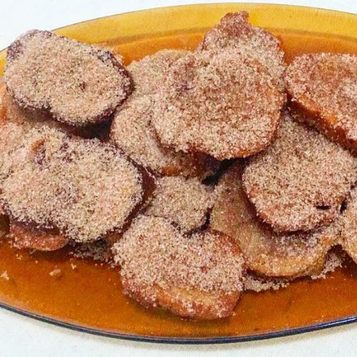 Rabanada Vegana ao Forno com Canela e Açúcar