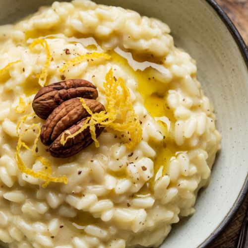 Risoto de Limão Siciliano com Castanhas