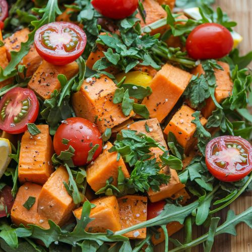 Salada de Batata-Doce com Ervas Frescas