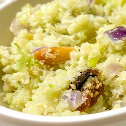 Arroz Vegano com Castanhas e Passas Low Carb