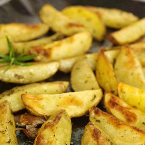 Batata Assada com Alecrim e Alho Vegana Low Carb