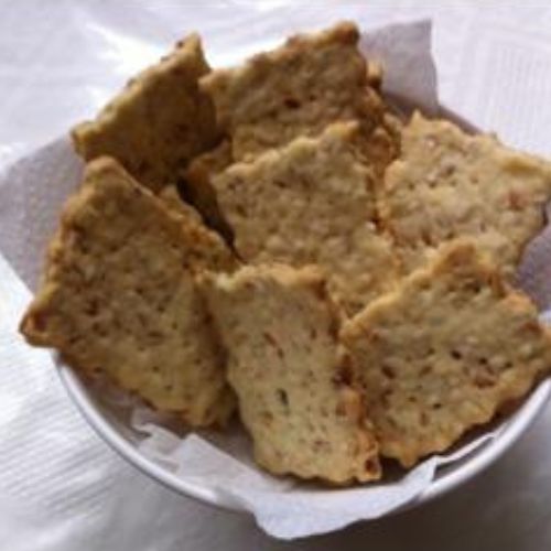 Biscoito Vegano de Linhaça e Gergelim Sem Glúten