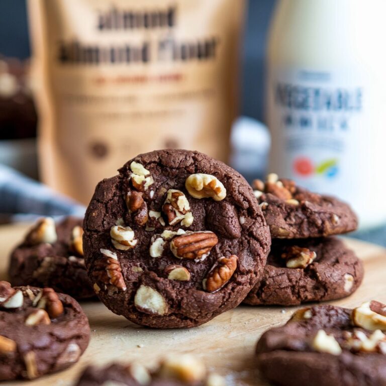 Biscoitos Veganos de Cacau com Castanhas Sem Glúten