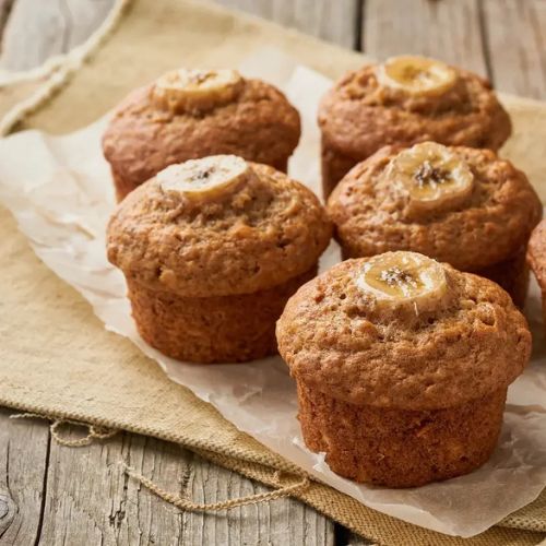 Bolinho Vegano de Banana e Aveia Fitness