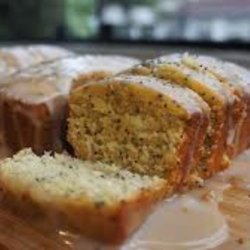 Bolo Vegano de Limão com Semente de Papoula Sem Açúcar