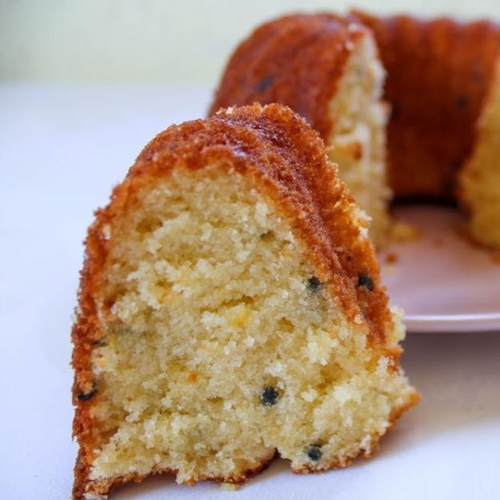 Bolo Vegano de Maracujá com Raspas de Limão Sem Açúcar