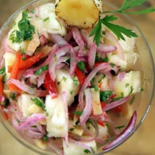 Ceviche Vegano de Abacaxi com Pepino Fitness