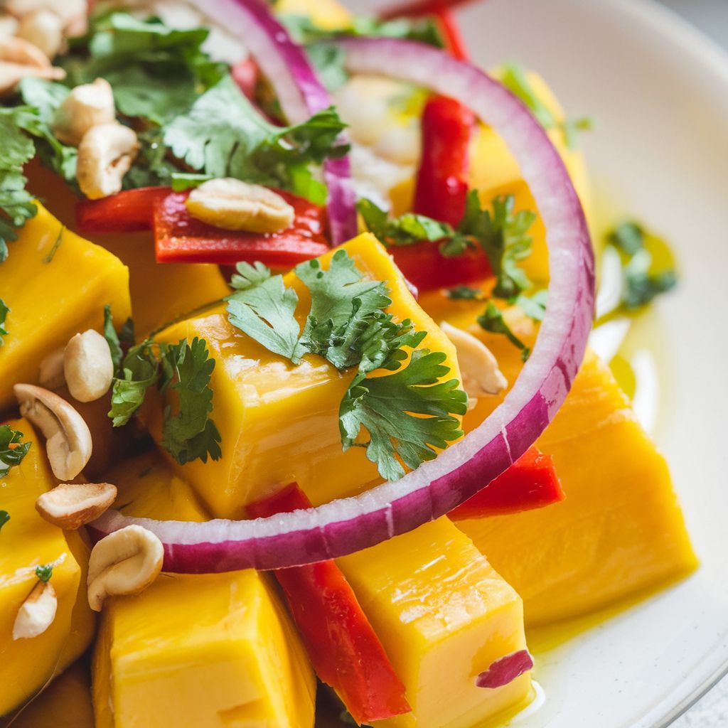 Ceviche Vegano de Manga com Coentro Sem Glúten