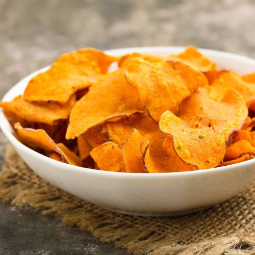 Chips de Cenoura Veganos Assados Sem Glúten