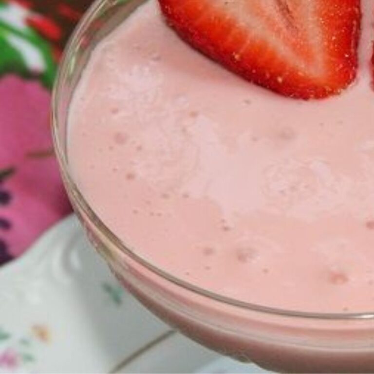Creme Vegano de Morango com Chia Fitness