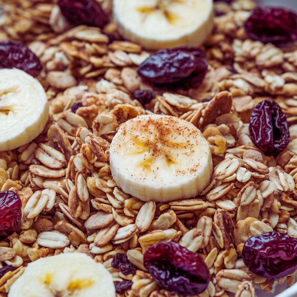 Granola Caseira Vegana com Banana e Canela Fitness