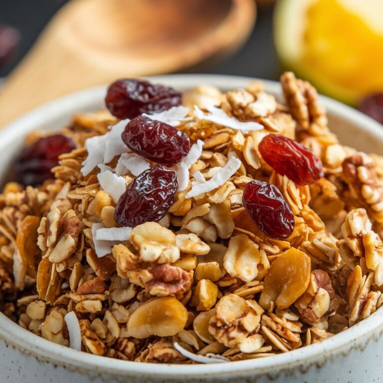 Granola Caseira Vegana com Coco e Castanhas Sem Glúten