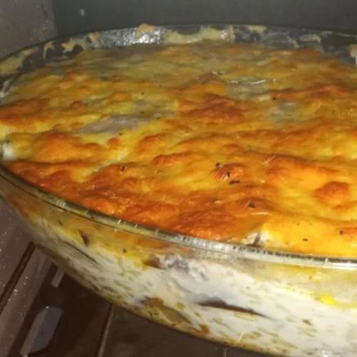 Lasanha Vegana de Berinjela com Molho Branco Sem Glúten