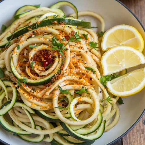 Macarrão Vegano ao Alho e Óleo Low Carb