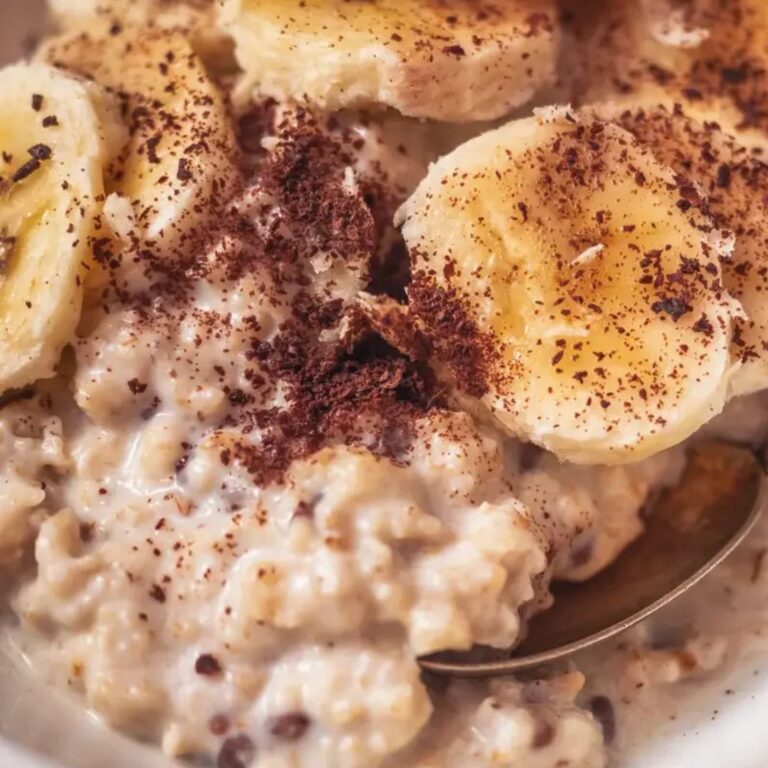 Mingau de Aveia Vegano com Doce de Banana