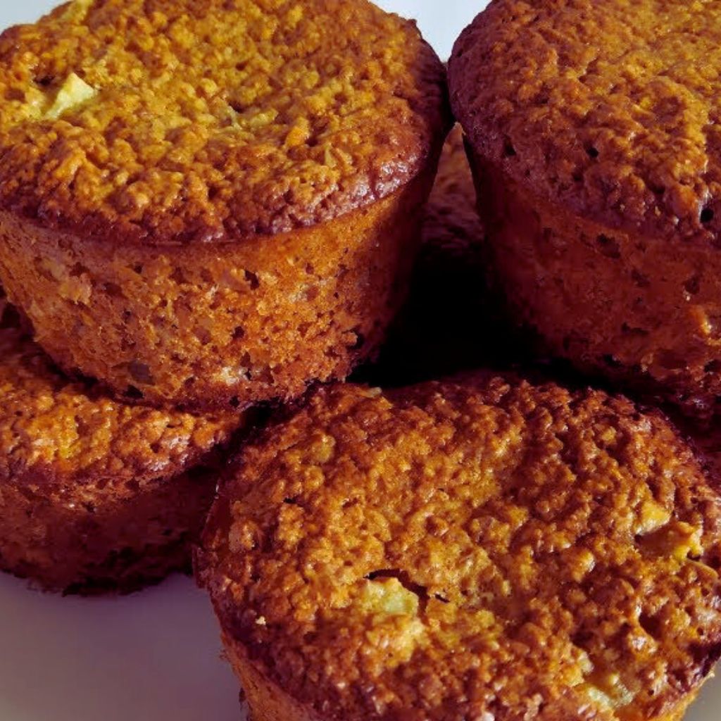 Muffin Vegano de Maçã com Canela Fitness