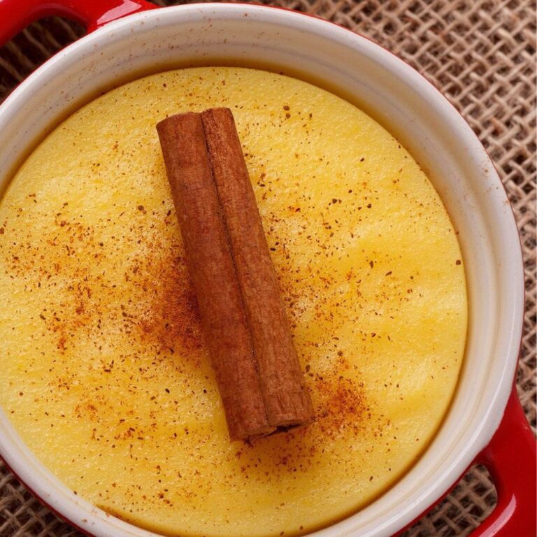 Pamonha de Colher Vegana com Canela Sem Açúcar