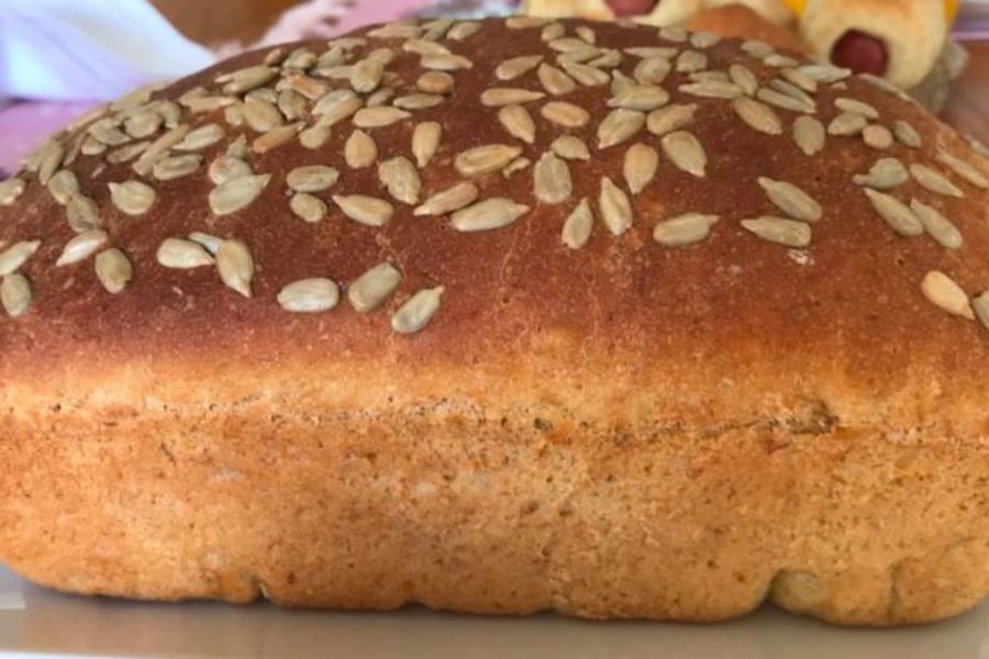 Pão Vegano Integral com Sementes de Girassol Sem Glúten