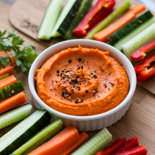 Patê de Cenoura Vegano com Palitos de Legumes Low Carb