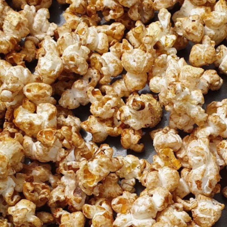 Pipoca Vegana Doce com Canela e Açúcar Mascavo
