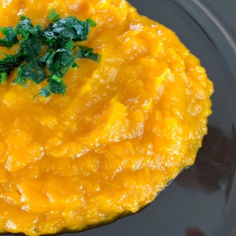 Purê de Abóbora Vegano com Ervas Finas Fitness