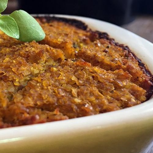 QUIBE DE ABÓBORA VEGANO COM ERVAS SEM GLÚTEN