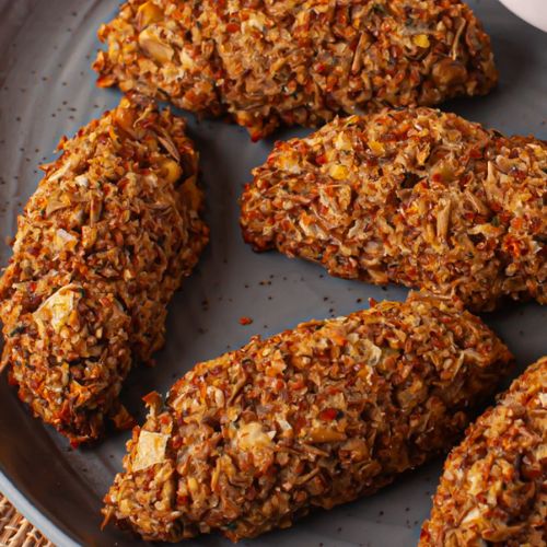 Quibe Vegano de Lentilha com Hortelã Sem Glúten