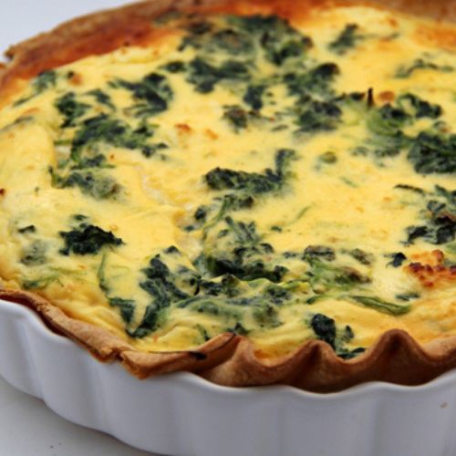 Quiche Vegana de Cogumelos com Espinafre Sem Glúten