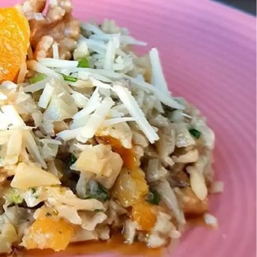 Risoto Vegano Low Carb de Couve-Flor e Castanhas