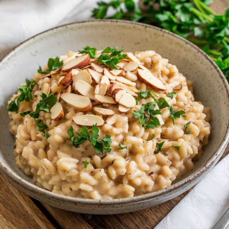 Risoto Vegano de Palmito com Amêndoas Sem Glúten