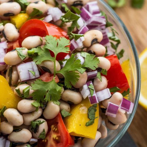 Salada de Feijão Fradinho com Coentro Fitness