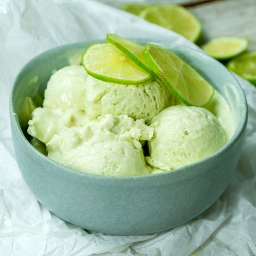 Sorvete Vegano de Limão com Coco Sem Açúcar