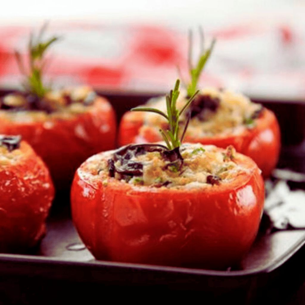 Tomates Recheados Veganos com Lentilha Sem Glúten