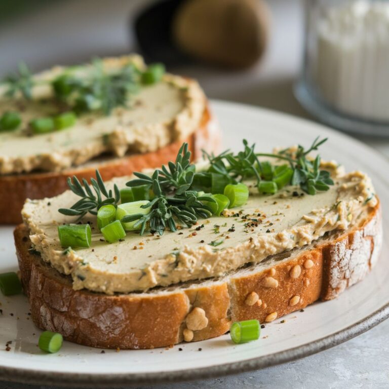 Torradas Veganas com Patê de Tofu e Ervas Fitness