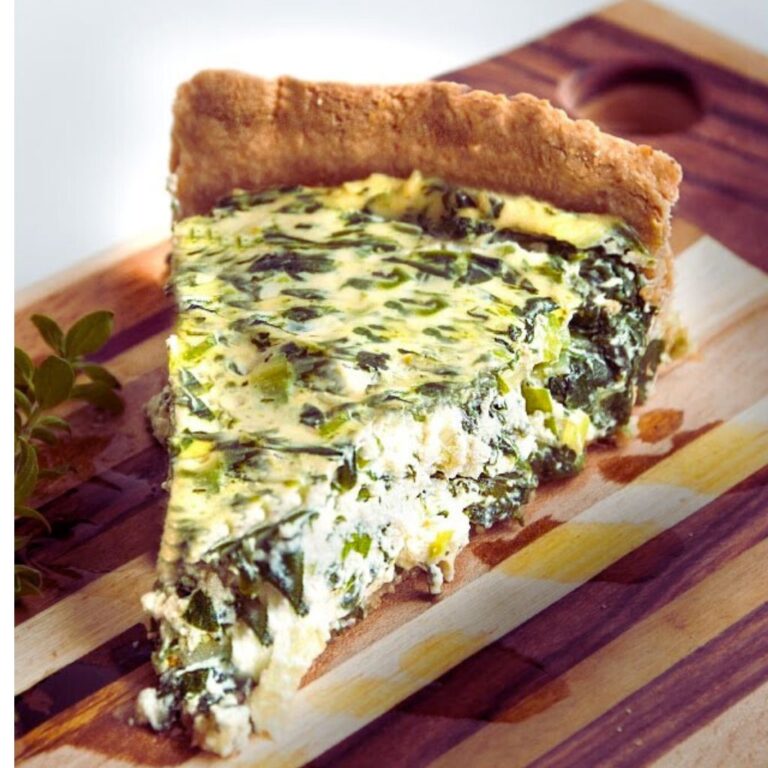 Torta Salgada de Espinafre e Alho-Poró Sem Glúten