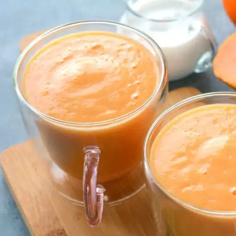 Vitamina de Mamão com Leite de Coco Sem Açúcar
