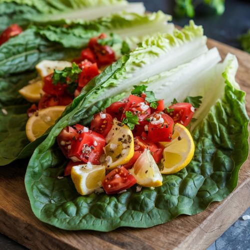 Wrap Vegano com Recheio de Palmito e Tomate Low Carb