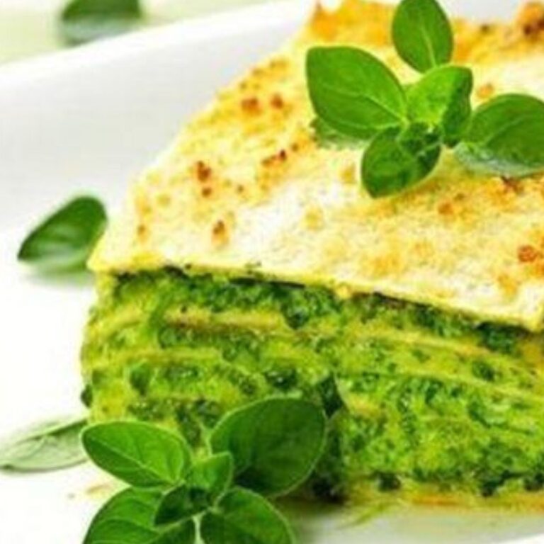 Lasanha Vegana de Espinafre e Creme de Castanha-de-Caju