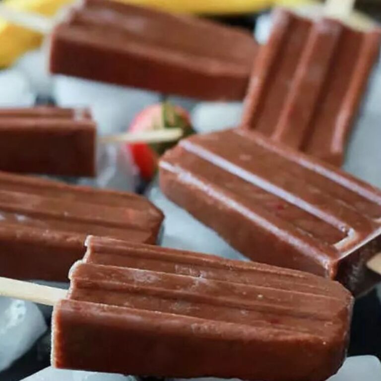 Picolé Vegano de Banana com Chocolate 70% Sem Açúcar